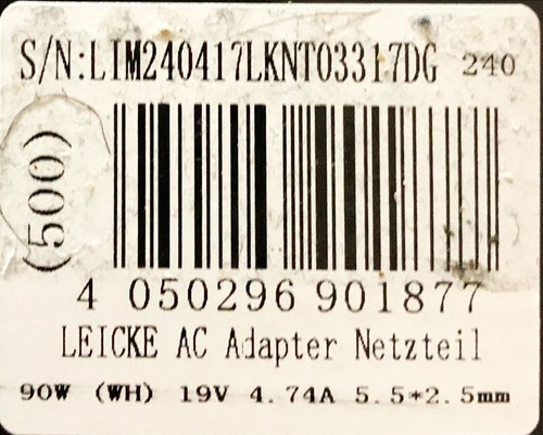 Leicke AC Adapter Netzteil 90W (WH) 19V 4. 74А 5.5*2. 5m - Bild 9 von 9