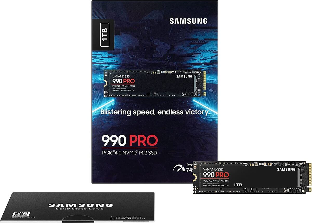 Samsung 980 & 990 PRO 2TB 1TB Heatsink PCIe 4.0 Gaming SSD M.2 PC
