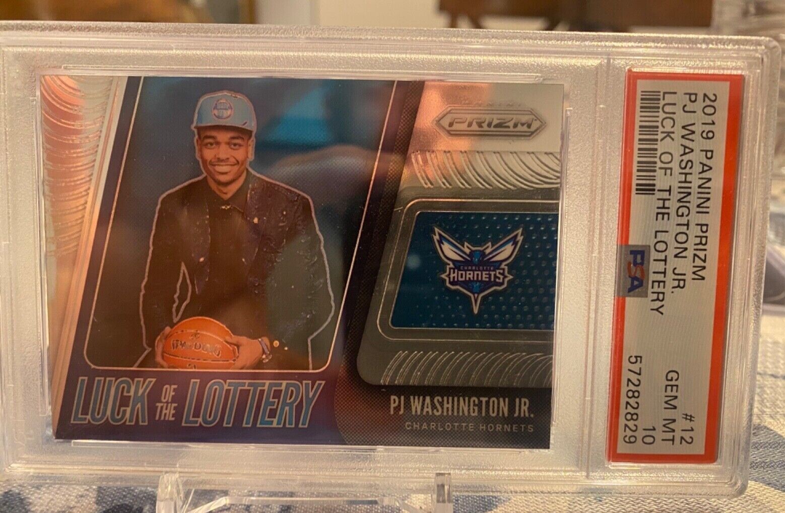 2019-20 Panini Prizm PJ Washington Jr. Luck of the Lottery  #12 PSA 10 GEM MINT