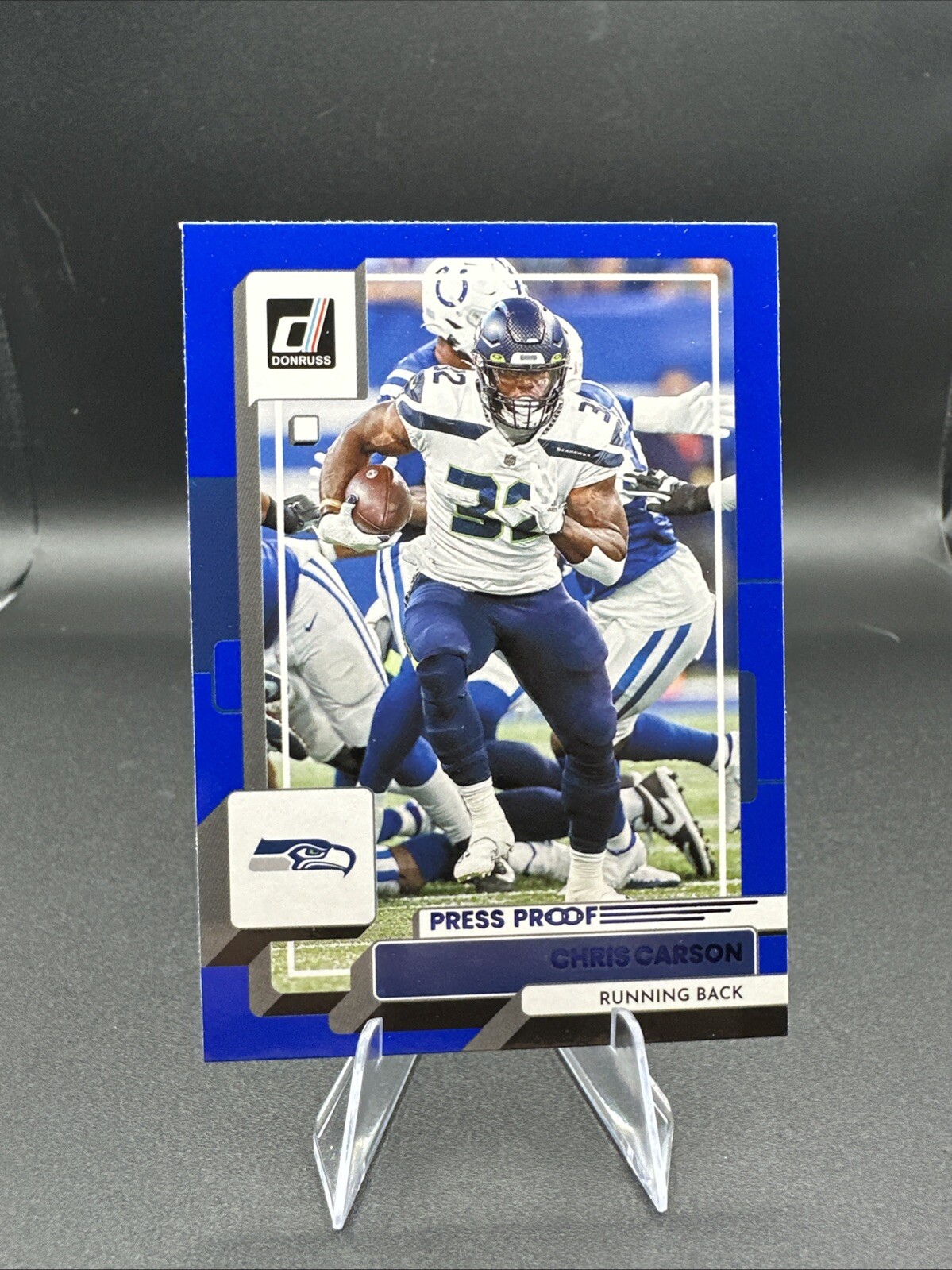 CHRIS CARSON #33 2022 PANINI DONRUSS BLUE PRESS PROOF