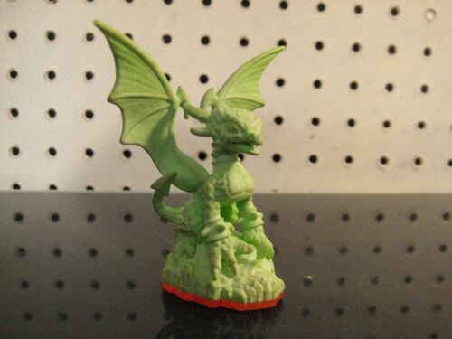 Figurine dragon vert Cynder Cinder Glow in the Dark Skylanders Giants  - Photo 1 sur 4