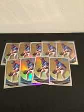 (9) 2013 BOWMAN CHROME DAN VOGELBACH REFRACTOR ROOKIE CARD LOT OF 9 HOT