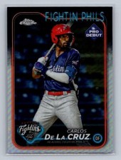 Carlos De La Cruz 2024 Topps Pro Debut Chrome Reading Fightin Phils #PDC-51