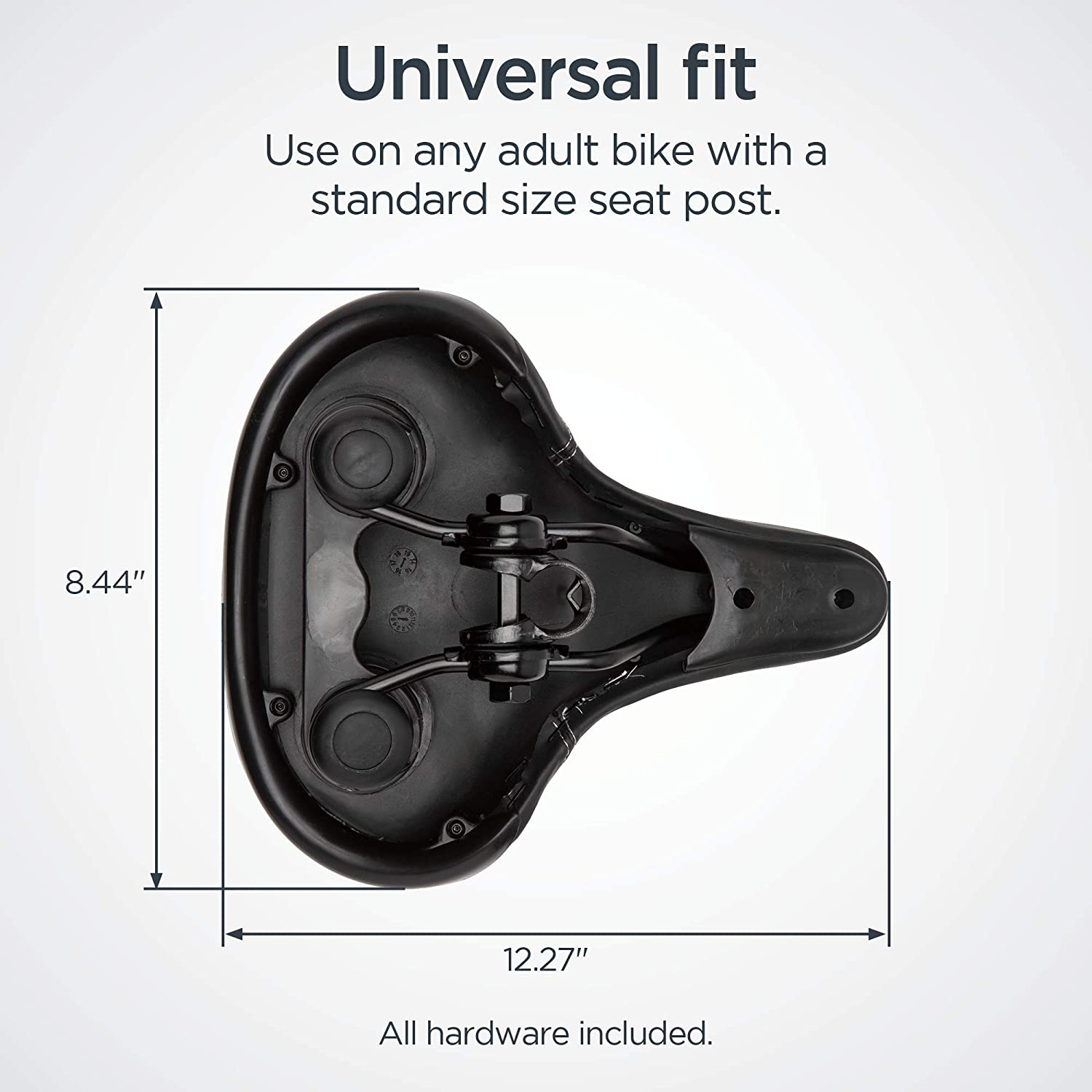 Schwinn Comfort Bike Seat, Bicycle Seat Replacement for Men and Women
