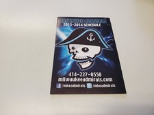 JS15 Milwaukee Admirals 2013/14 Minor Hockey Pocket Schedule - Coors Light