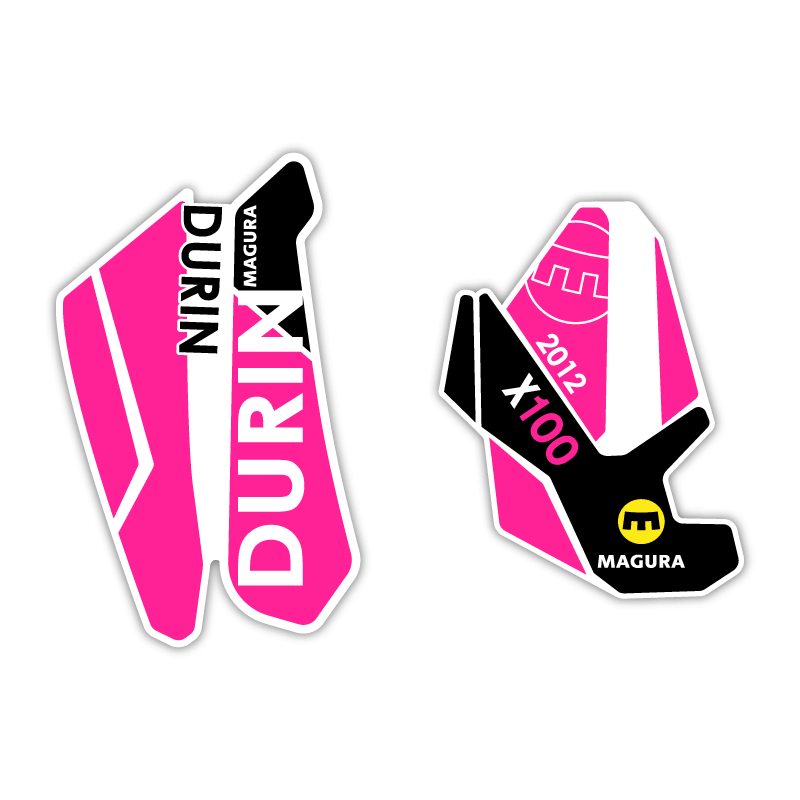 Stickers Pour Fourche de Velo Magura Durin R100 2012 - Star Sam