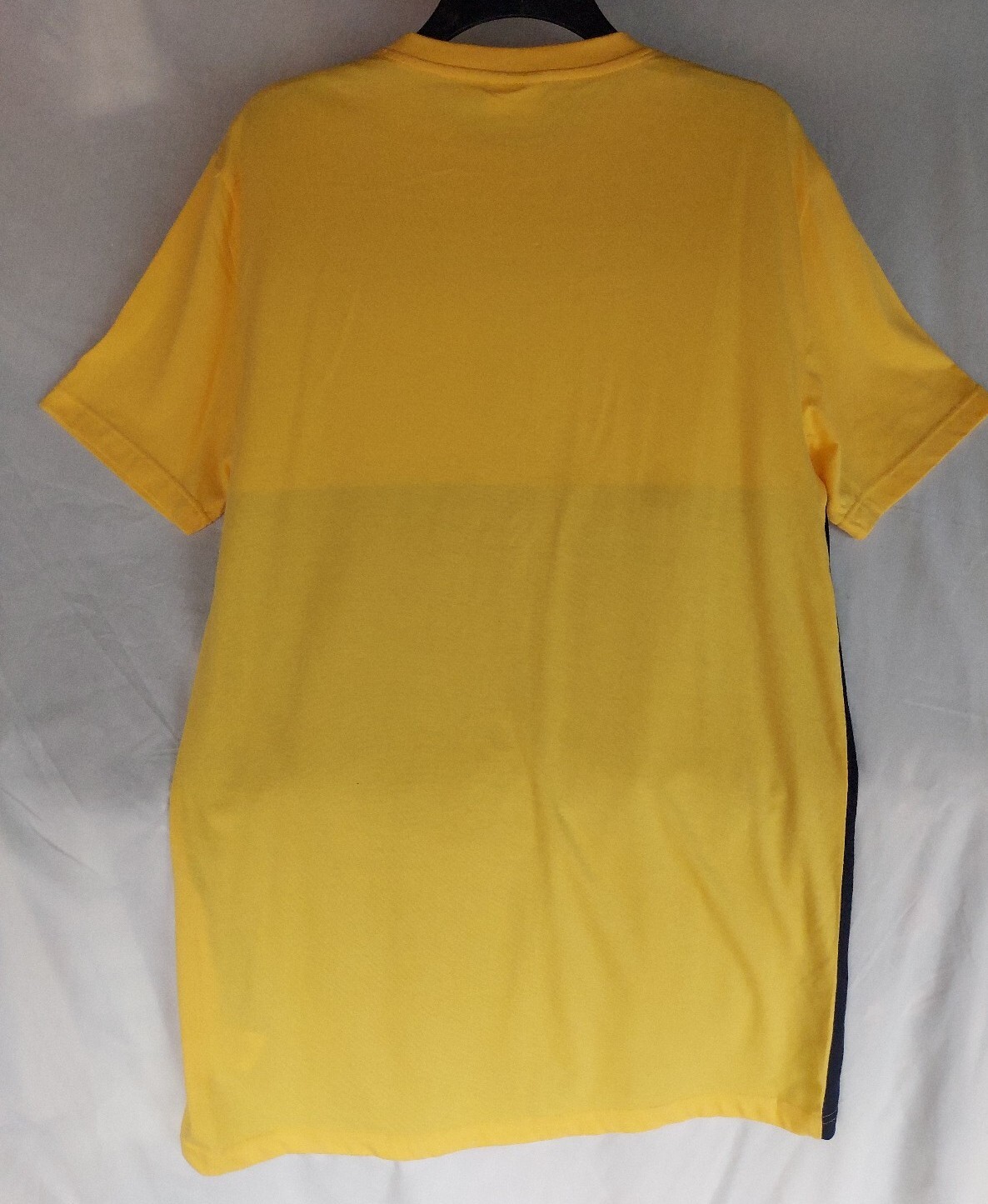 T shirt FILA giallo navy colorblock taglia large manica corta anni 90 retrò