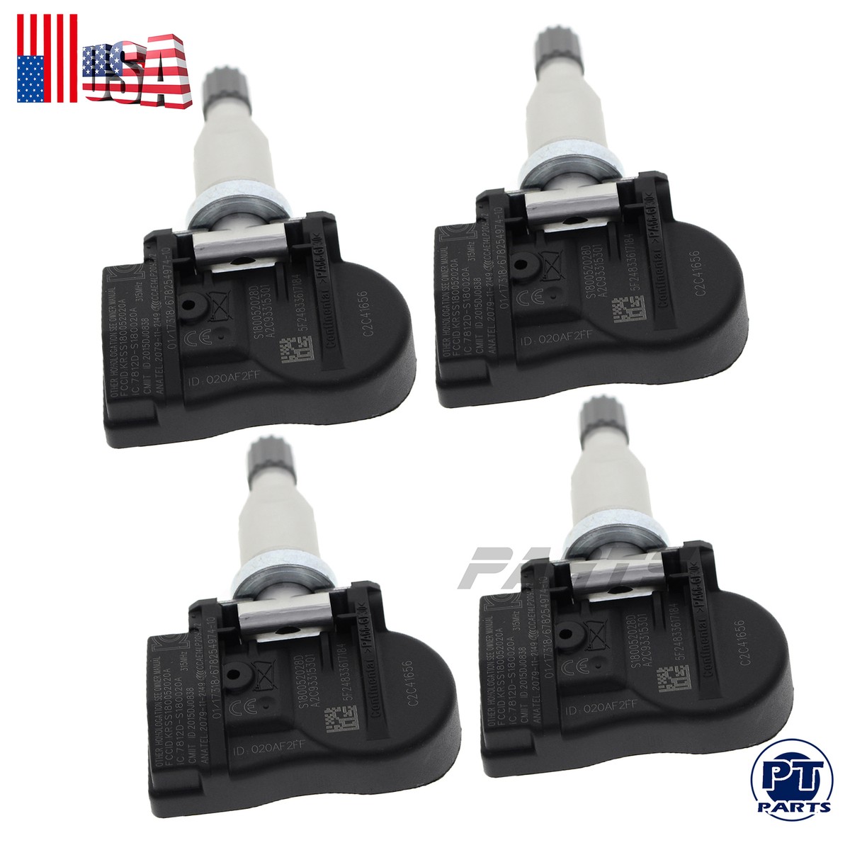 4PCS 315Mhz TPMS Tire Pressure Sensor For JAGUAR XF XJ XK X-TYPE