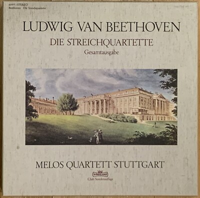 Beethoven Complete String Quartets MELOS QUARTETT STUTTGART Intercord 12 LP Box
