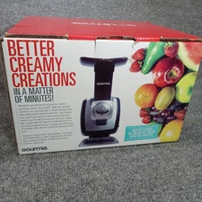 Gourmia Fruit Ice Cream Maker Sorbet & Soft Serve Dessert Machine 