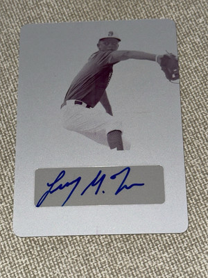 LINERAS ''LENNY'' TORRES 2017 LEAF PERFECT GAME AUTOGRAPH MAGENTA PLATE #1/1 REDS