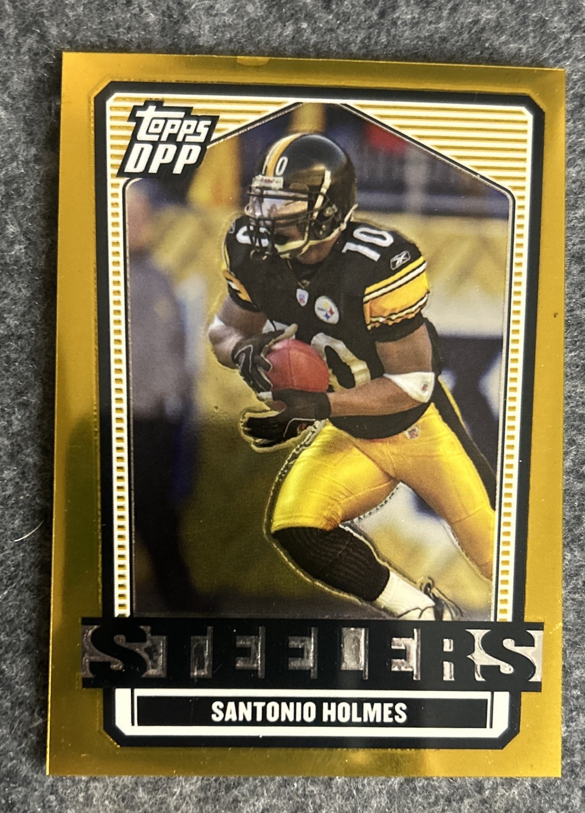 2007 Topps Draft Picks and Prospects (DPP) - Santonio Holmes #74 Chrome Gold /99