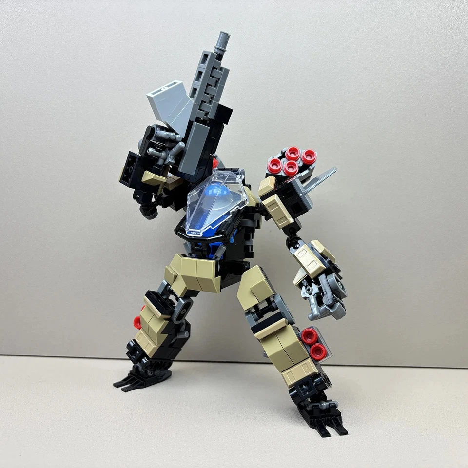 Figura de acción bloques de construcción - juguete soldado robot mecánico tripulado para niños Foto 4 de 4