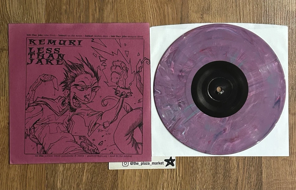 Less Than Jake  Kemuri 7” vinyl EP record Raspberry color /410 Rare - Image 2 of 2