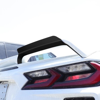 Glossy Piano Black Rear Spoiler Wing Trim Cover For Corvette C8 2LT 3LT 2020+