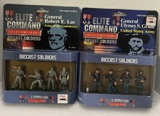 NEW Elite Command Civil War Diecast Soldiers U.S. Grant vs. Robert E. Lee