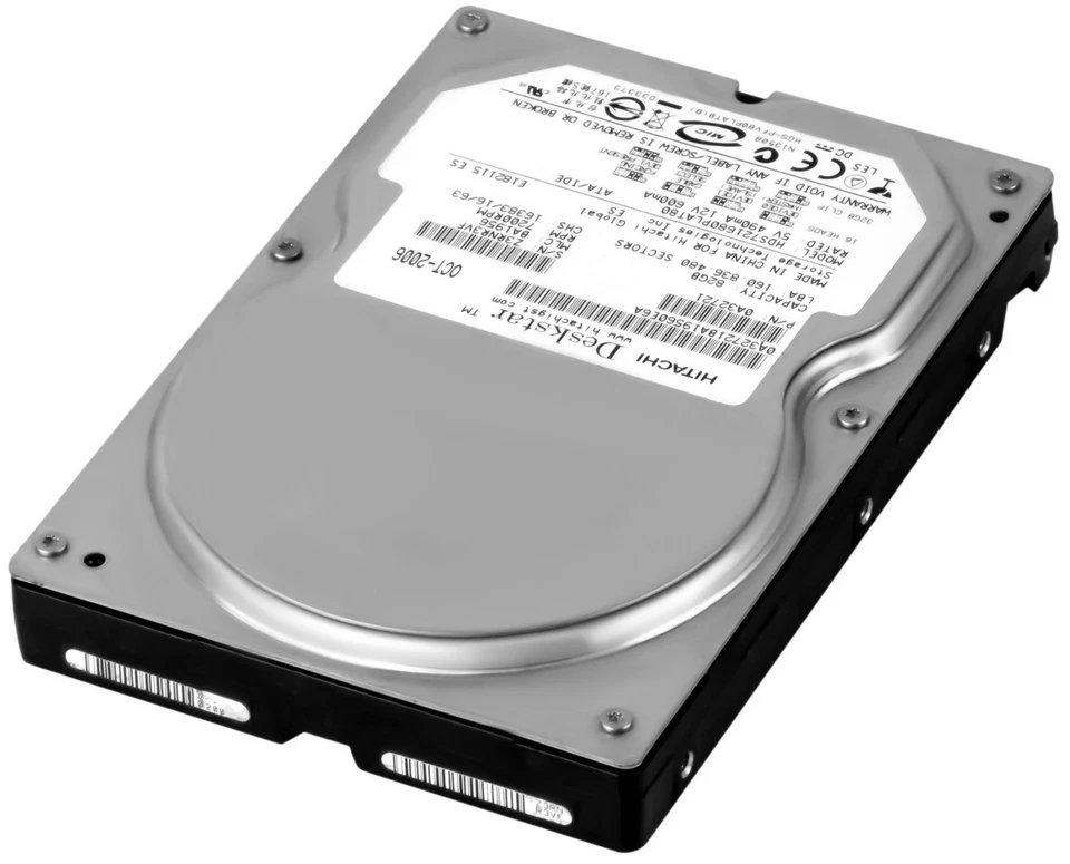 HITACHI DeskStar 7K160 80GB 7.2K 8MB ATA 3.5'' HDS721680PLAT80 - Image 3 of 3