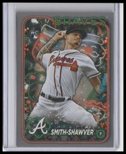 2024 Topps Holiday #H23 AJ Smith-Shawver Silver Glitter