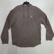 Three Nails Pro Tech Hoodie Men's US Deep Taupe Size XXL