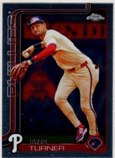 2025 Topps Chrome Baseball Trea Turner No. 208 Philadelphia Phillies
