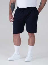 D555 Duke Big Mens Fleece Cotton Cargo Shorts Navy 2XL-8XL KS2030 