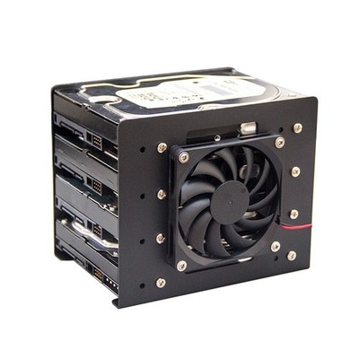 Multi-layer 2/3/4/6 Bay 3.5'' HDD Hard Drive Bracket Holder Cage With Cooling Fan