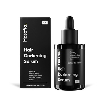Masofta Anti Grey Hair Darkening Serum Reverses & Limits Hair & Beard Greying