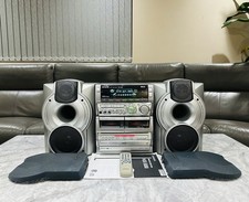 Aiwa NSX-S888 Sistema stereo HiFi audio digitale CD nastro radio altoparlanti e telecomando  
