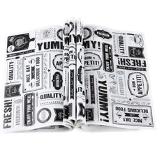 Chinco 150 Pieces Newsprint Wax Paper Sheets Newspaper Theme Food Wrap Paper ...