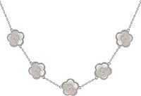 Jacques Lemans - Kette Blumen Sterlingsilber Mit Perlmutt/Zirkonia - SV-C247K