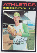 1971 Topps #84 Marcel Lachemann oakland Athletics