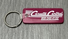 Vintage Corvette Central Keychain Sawyer MI Auto Parts Advertisement Keyring