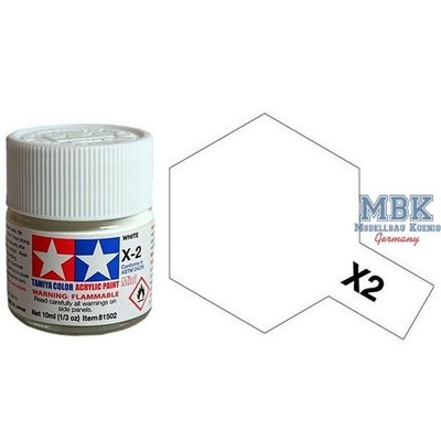 TAMIYA X2 X2 White / Weiß glänzend 23ml
