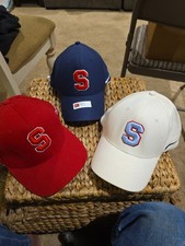 Lot Of 4 Nike Baseball Cap With S On Them Hat Size M/L