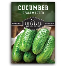 Spacemaster Cucumber Seeds for Planting | Compact Heirloom Non-GMO Variety fo...