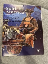 Vintage 1982 USPS Spirit Of America Stamp Collecting Album Preowned 