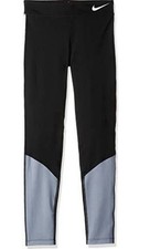 Nike Girl's Trophy Colorblock Tights Black Grey Sz XL AV6235-010