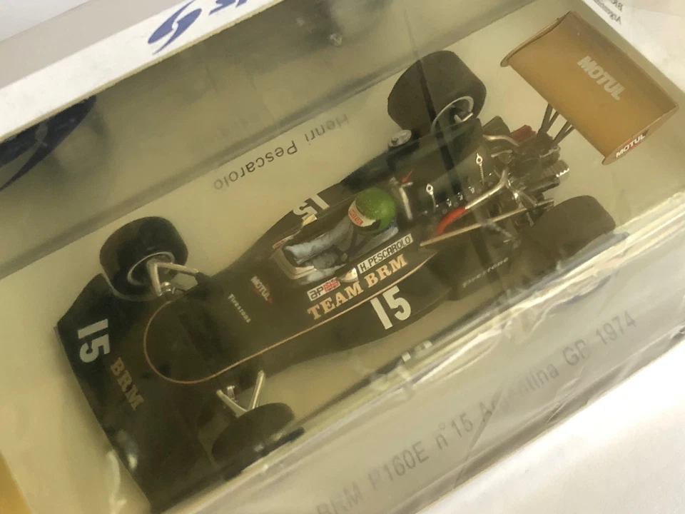 F1 1:43 Spark S1753 BRM P160E N°15 H.Pescarolo Argentina GP 1974, New - Immagine 3 di 3