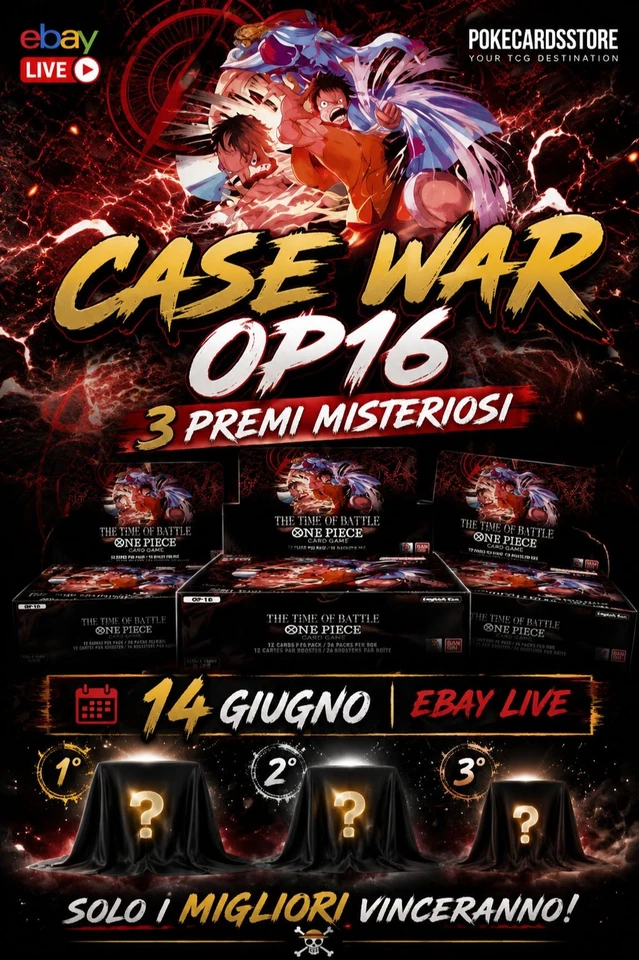 CASE WAR OP16 ENG - 3 PREMI MISTERIOSI - RIP & SHIP LIVE