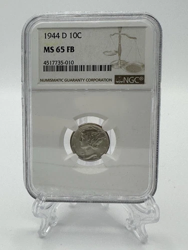 1944 D Mercury Dime NGC MS-65FB