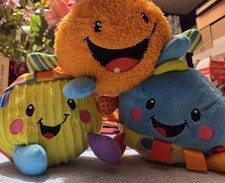 Fisher Price Giggle Gang Fuzzy Plush Baby Toys Age 6 Months Tested Works