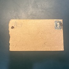 CSA Scott 12 Stamp (or 10) On Cover 10 Cents Jefferson Davis Confederate