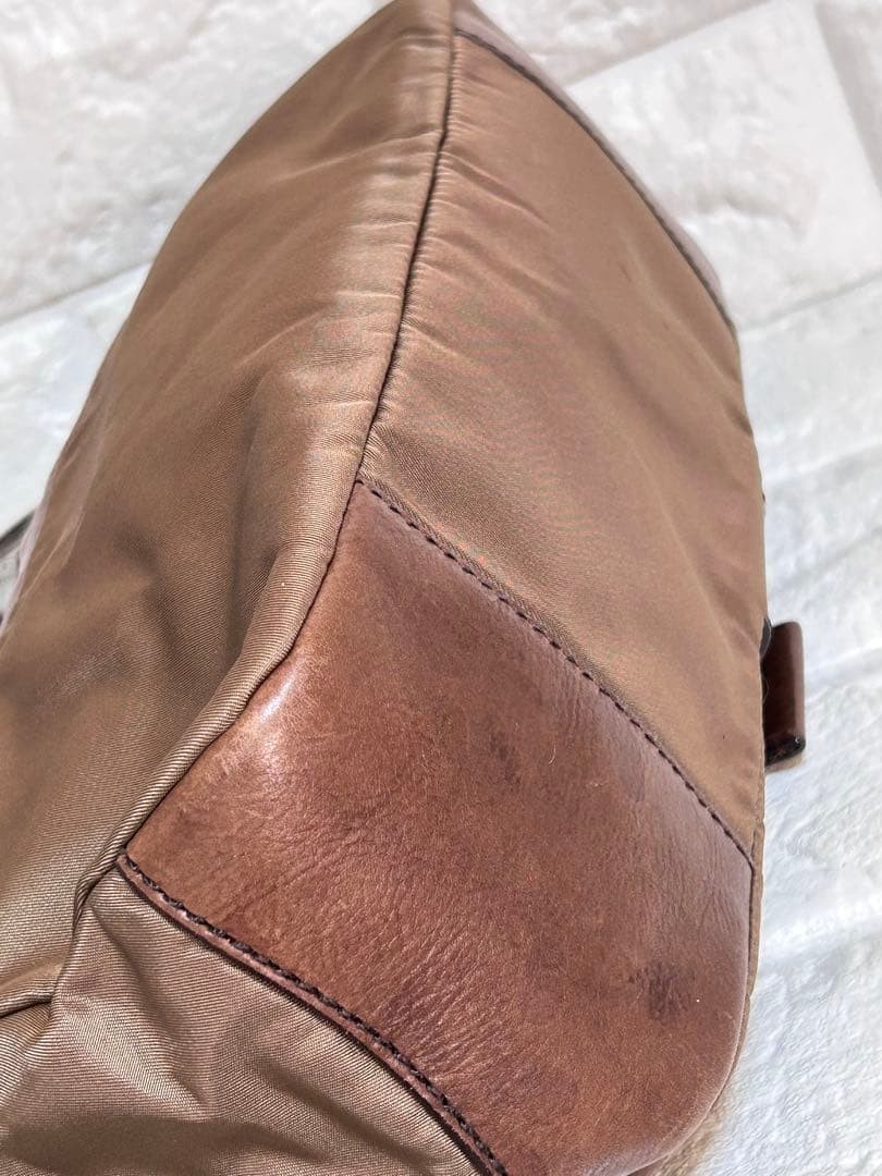 PRADA Shoulder Bag Belt Motif Triangle Plate thumbnail 9