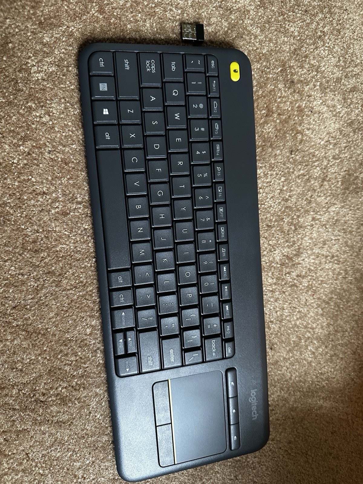 Logitech K400 Plus Wireless Keyboard for PC TV Laptop Tablet