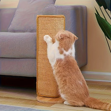 Sturdy Sisal Cat Scratching Post - Sofa-Safe Design, Durable Natural Sisal Mater