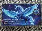 Hayleybug Mint Starforged Pegasus 1 Gram .999 Silver round  Flying Unicorn 1/500