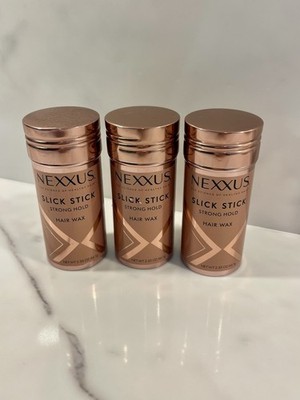 Nexxus Slick Stick Styling Aid Hair Wax Strong Hold NEW 3 Pack 2.33 Oz Each Lot