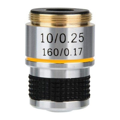 Achromatic Microscope Objective, 10X Objective Lens, 160/0.17... 