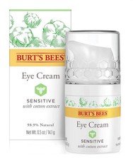 1 Burt's Bees Sensitive Eye Cream w/Cotton Extract 0.5 Oz/10g New in Sealed Box