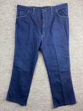 Vintage Sheplers Western Jeans Men's W40 x L28 Dark Blue Cowboy Rodeo USA Made
